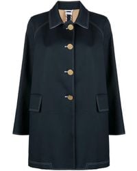 Thom Browne - Rwb-Stripe Cropped Car Coat - Lyst