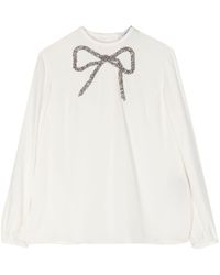 Dice Kayek - Sequin-embellishment Silk Shirt - Lyst
