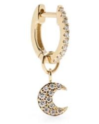 Roxanne First - 14Kt Mini Moon Diamonds Single Earring - Lyst