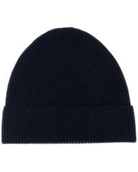 Ballantyne - Ribbed Cashmere Beanie Hat - Lyst