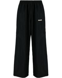 Barrow - Embroidered-logo Motif-zip Track Pants - Lyst
