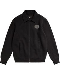 G-Star - Logo-Embroidered Zip-Up Sweatshirt - Lyst