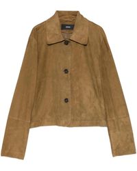 Arma - Button Suede Jacket - Lyst