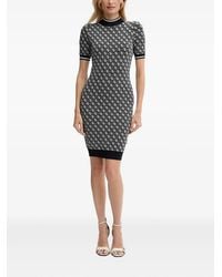 Guess - Patterned Short-Sleeve Mini Dress - Lyst
