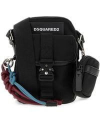 DSquared² - Buckle-Fastening Logo-Patch Crossbody Bag - Lyst