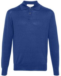 Ballantyne - Fine-knit Silk-blend Polo Shirt - Lyst