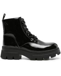 Calvin Klein - 60Mm Glossy Ankle Boots - Lyst