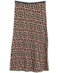 Siyu - Geometric-Print Midi Skirt - Lyst