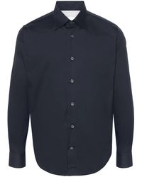 Eleventy - Camicia Con Colletto A Punta - Lyst