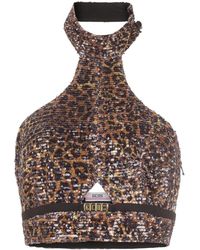 Gcds - Leopard-Print Halterneck Top - Lyst