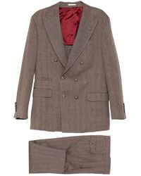Brunello Cucinelli - Double-Breasted Suit - Lyst
