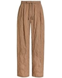 Dolce & Gabbana - Pantalon Vanity En Tissu Rayé Et Froissé - Lyst