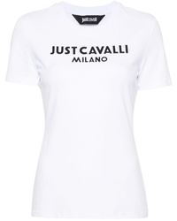 Just Cavalli - T-shirt Met Logoprint - Lyst