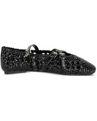 Michael Kors - Indy Flex Woven Buckle-Strap Ballet Flats - Lyst