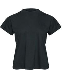 MM6 by Maison Martin Margiela - Satin-Panel Cotton T-Shirt - Lyst