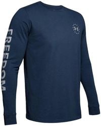 Under Armour - Freedom New Flag Long-Sleeve T-Shirt - Lyst