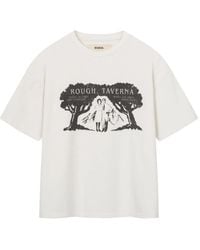 ROUGH - T-Shirt Mit Grafischem Print - Lyst