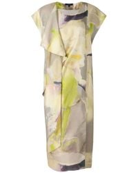 Soeur - Iberis Silk-Satin Midi Dress - Lyst