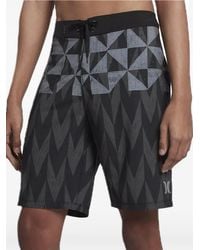Hurley - Bermudas Phantom Bula Con Estampado Geométrico - Lyst