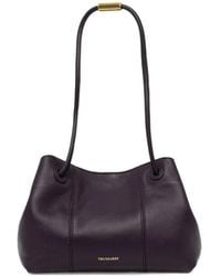 Trussardi - Orbita Logo-Stamp Shoulder Bag - Lyst