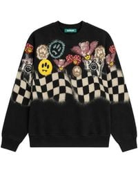 Barrow - Graphic-Print Checkered Sweatshirt - Lyst