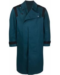 A_COLD_WALL* - Logo-Badge Longline Trench Coat - Lyst
