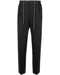 Corneliani - Drawstring Tapered-Leg Trousers - Lyst