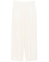 TOTEME - Wool Blend Fluid Trousers - Lyst