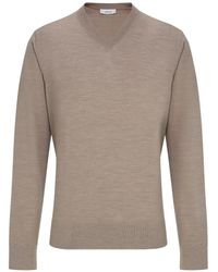 Ferragamo - Pull En Laine À Col V - Lyst