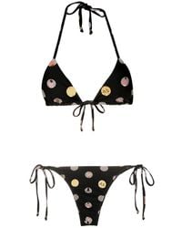 Amir Slama - Graphic-Print Halterneck Two-Piece Bikini - Lyst