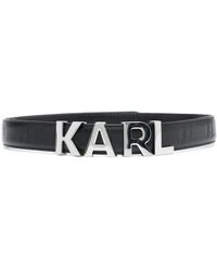 Karl Lagerfeld - K/swing Leather Belt - Lyst