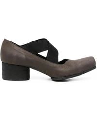 Uma Wang - Cross-Strap Square-Toe Pumps - Lyst