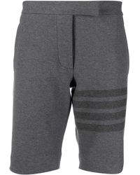 Thom Browne - 4-Bar Stripe Twill Shorts - Lyst
