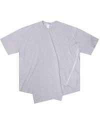 Comme des Garçons - T-Shirt Asymétrique À Détails De Zips - Lyst