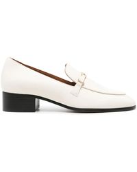 Maje - 35Mm Leather Loafers - Lyst