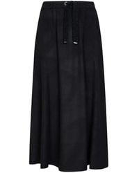 Herno - Long Skirt Flannel Polyester - Lyst