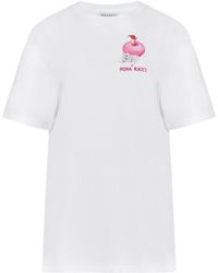 Nina Ricci - Graphic-print Cotton T-shirt - Lyst