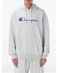 Champion - Sudadera Con Capucha Y Logo Bordado - Lyst