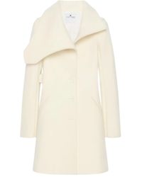 Courreges - Mantel mit asymmetrischem Kragen - Lyst