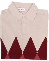 Ballantyne - Argyle-Pattern Short-Sleeves Polo Shirt - Lyst