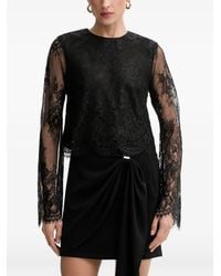 Bardot - Lace Long-Sleeve Blouse - Lyst