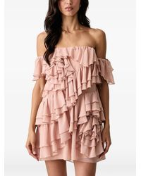 Aniye By - Ruffled Off-Shoulder Mini Dress - Lyst