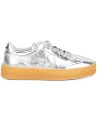 Voile Blanche - Leather Lace-Up Sneakers - Lyst