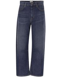 Weekend by Maxmara - Wide-Leg Faded Jeans - Lyst