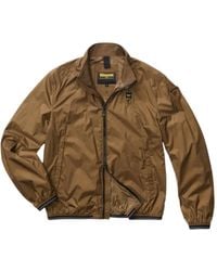 Blauer - Logo-Patch Zip-Up Jacket - Lyst