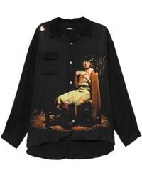 Undercover - Graphic-Print Flap-Pocket Shirt - Lyst