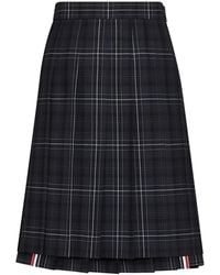 Thom Browne - Minijupe Plissée À Carreaux - Lyst