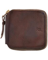 RRL - Leather Zip Wallet - Lyst