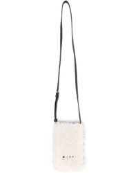 Marni - Shearling Logo-Print Phone Case - Lyst