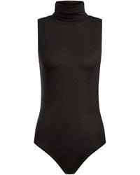 12 STOREEZ - Turtleneck Sleeveless Bodysuit - Lyst